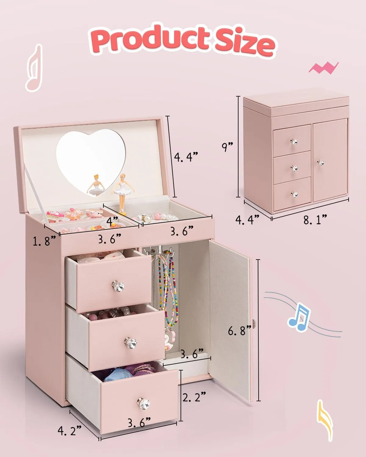 Vlando Vertical Musical Box korurasia musiikilla