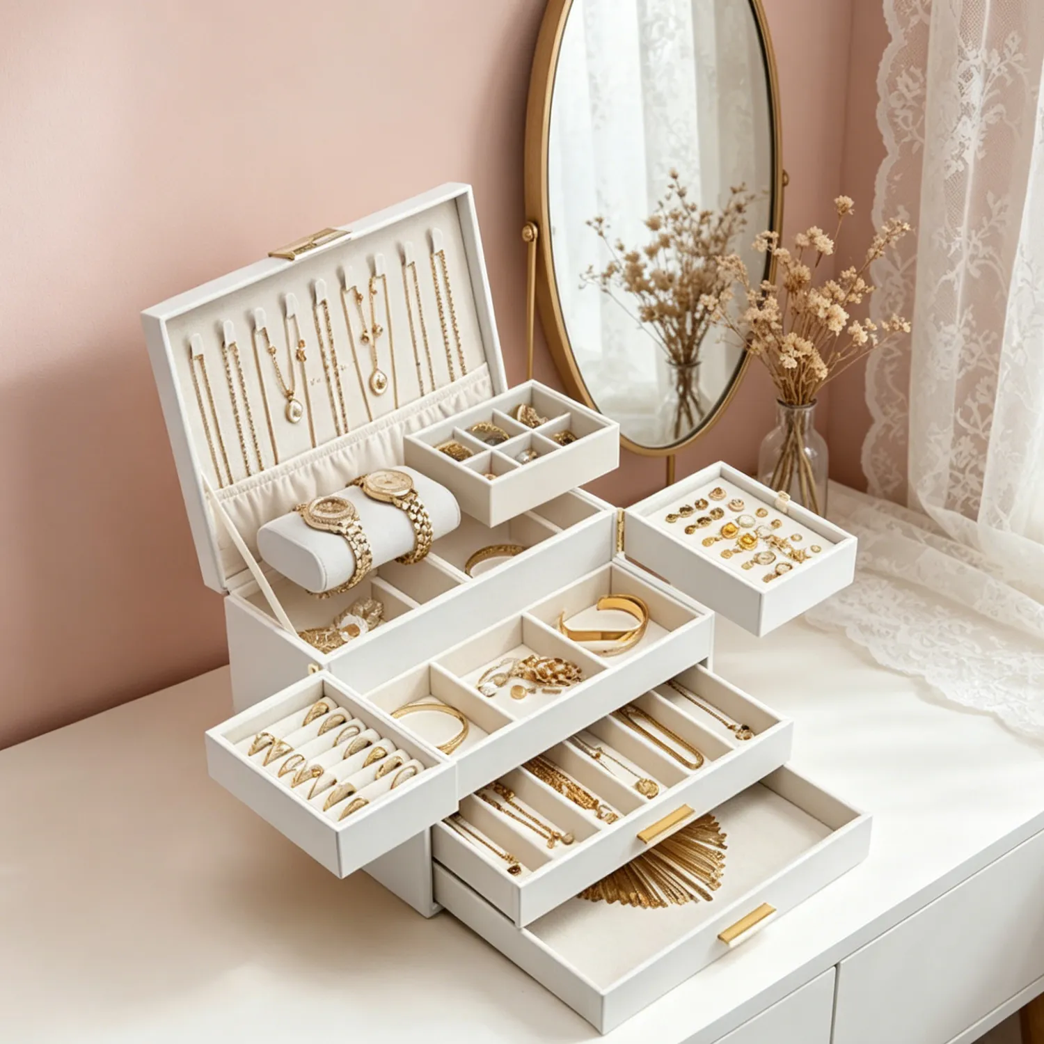 Vlando Ecstatic Jewelry Box 2 korurasia 4-kerroksinen