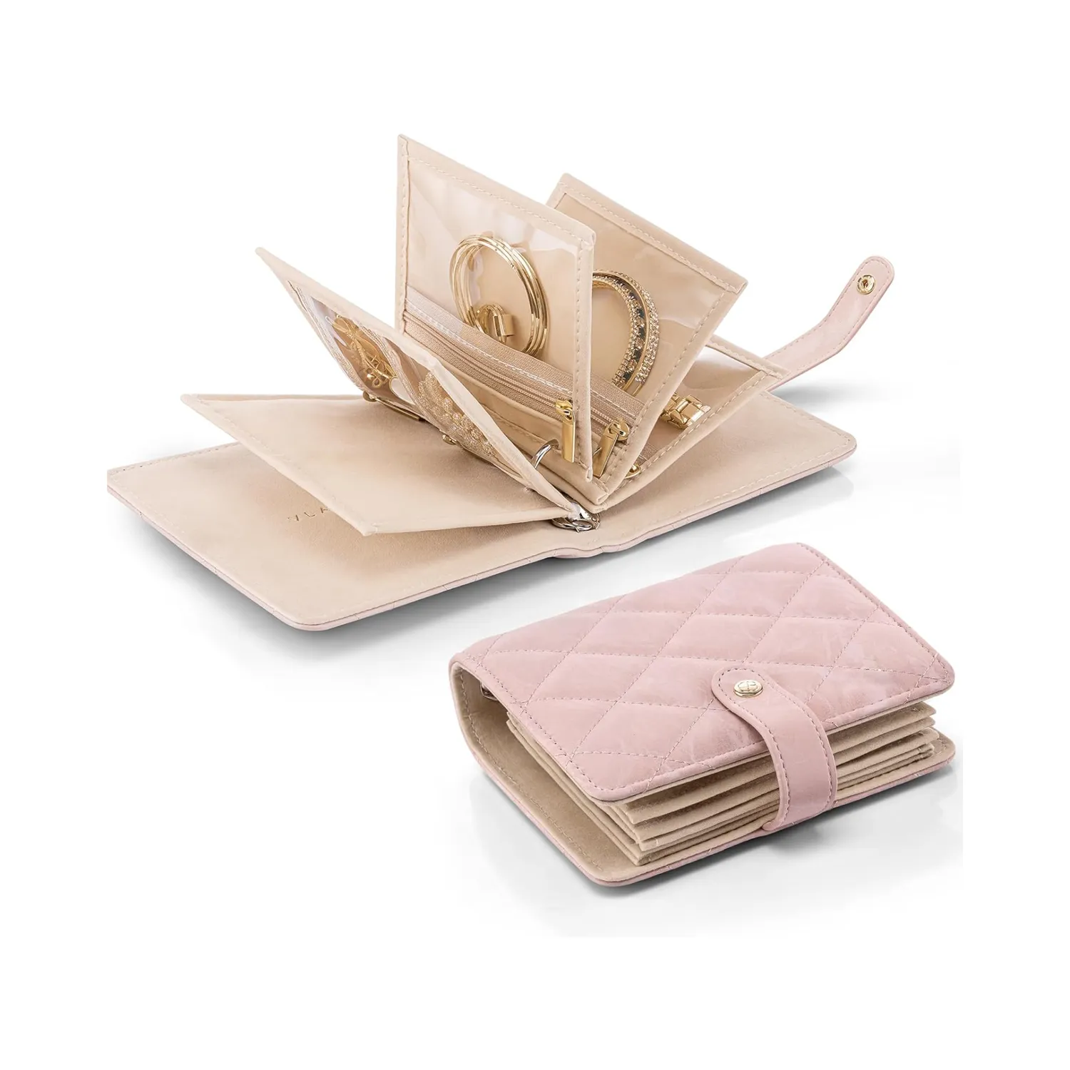 Vlando Quilted Travel -matkakoruorganisaattori vetoketjutaskuilla