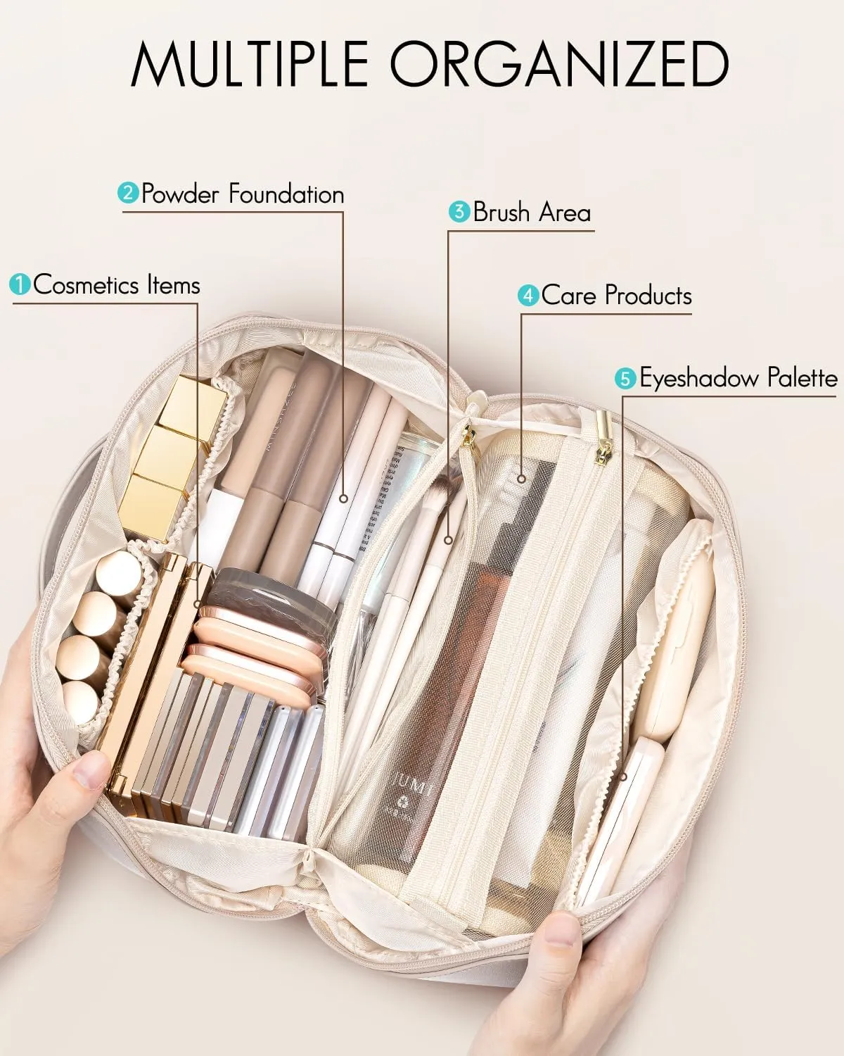 Vlando Pillow makeup bag meikkilaukku kirjaimella