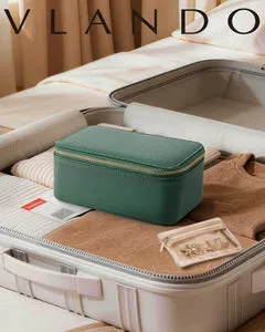 Vlando Travel Ritual -korujärjestäjä 12 lokeroa keinonahkaa