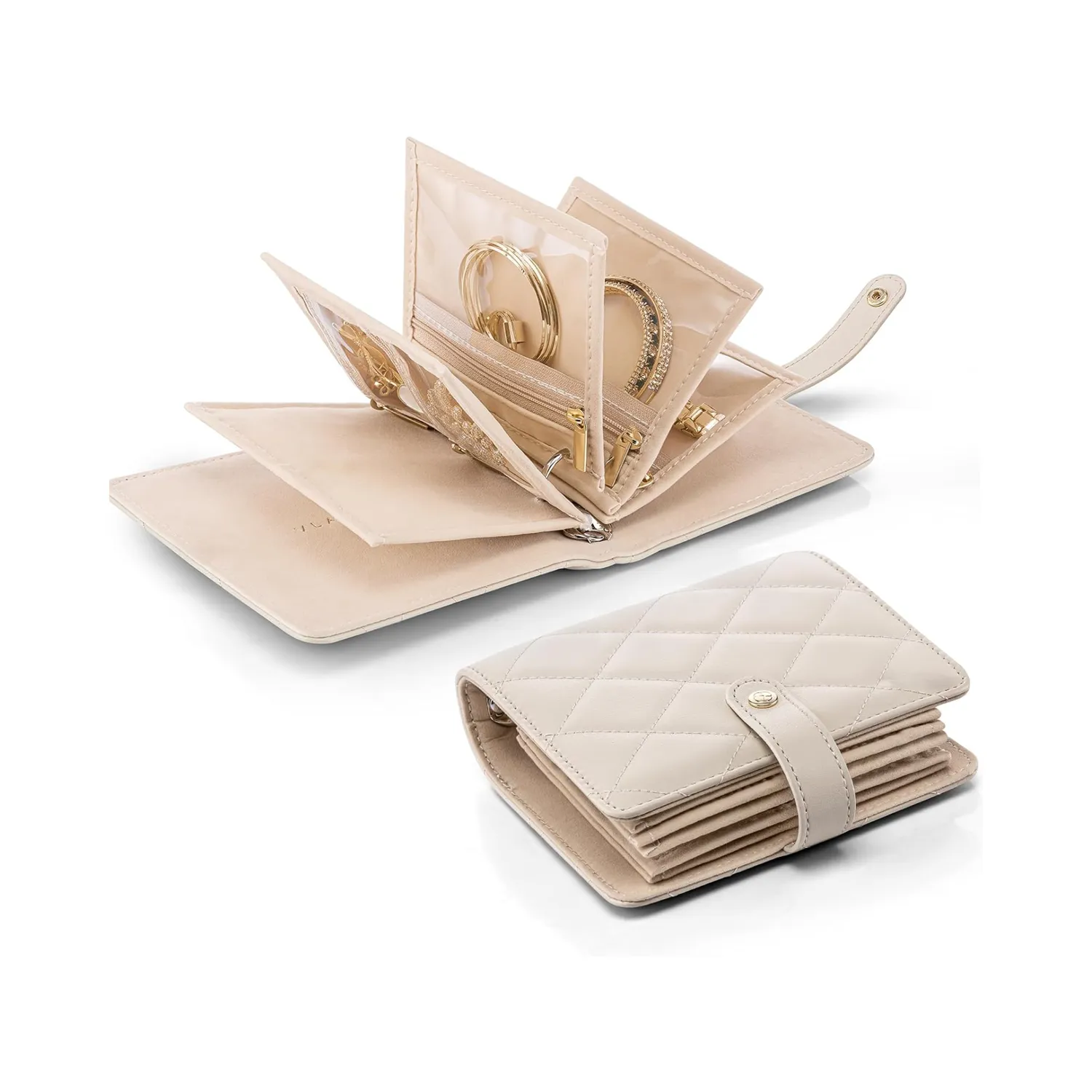 Vlando Quilted Travel -matkakoruorganisaattori vetoketjutaskuilla
