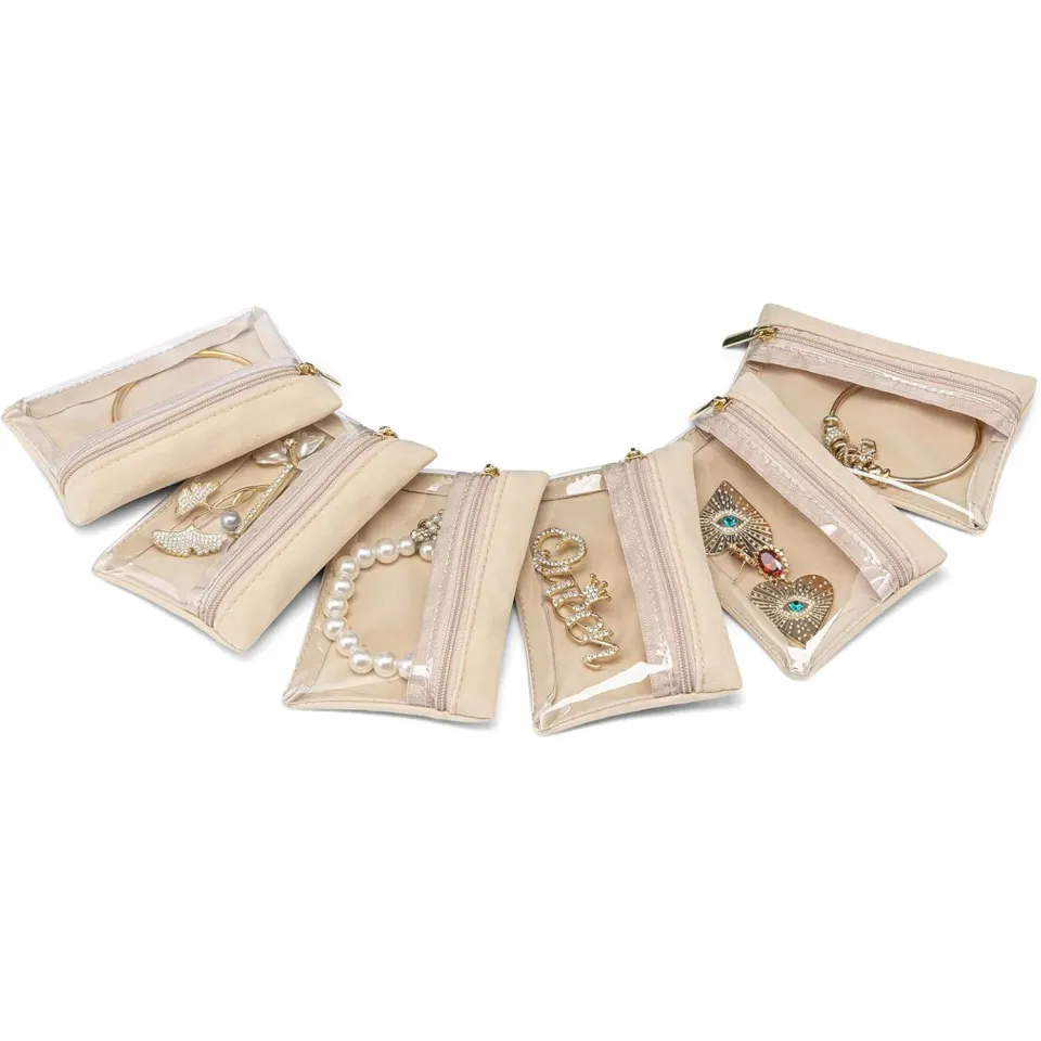 Vlando Travel Jewelry Organizer korupussit, samettivuori