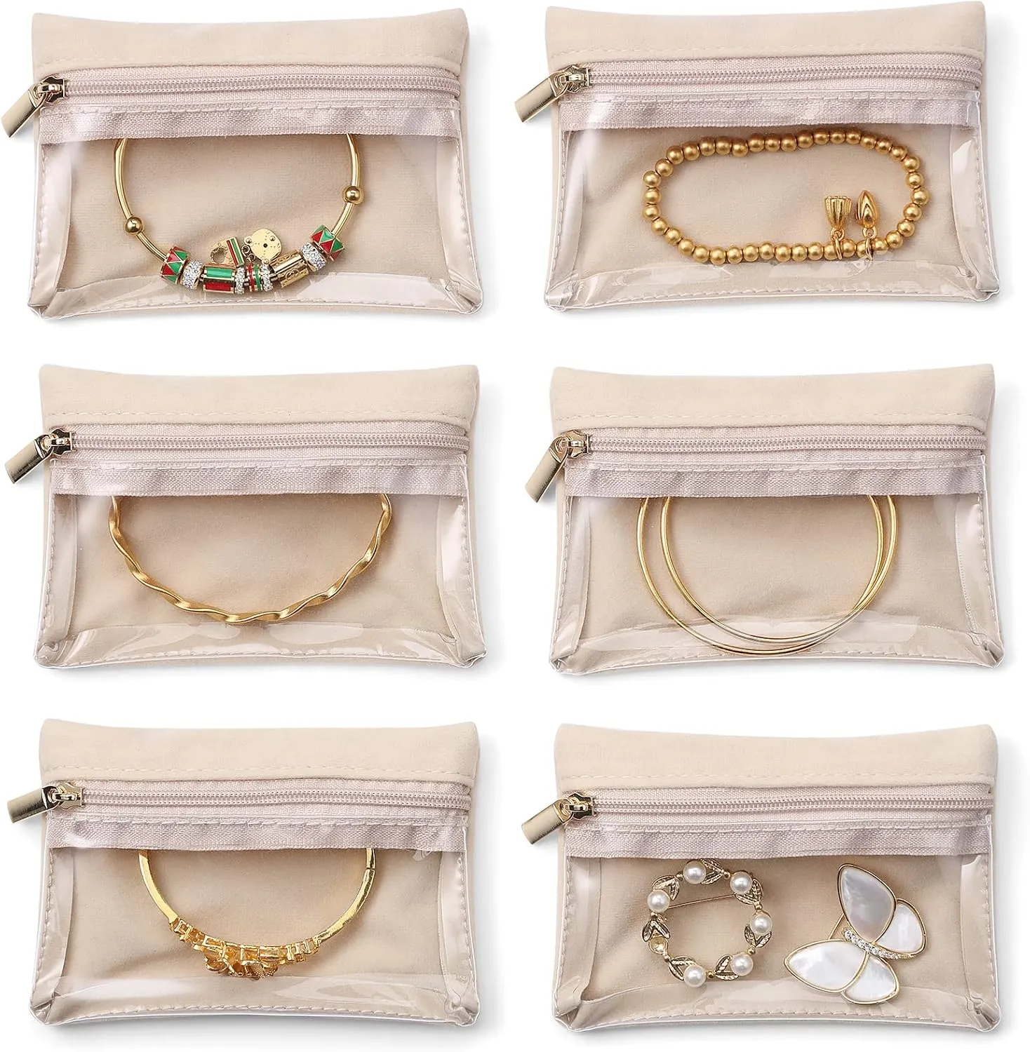 Vlando Travel Jewelry Organizer korupussit, samettivuori